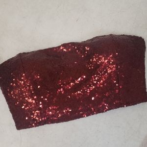 Medium Glitter Sequin Tube Top